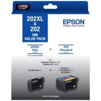 Epson 202XL Black and 202 Colors Standard Original Value Pack