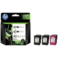 HP 63 Original Combo pack 3 INKS